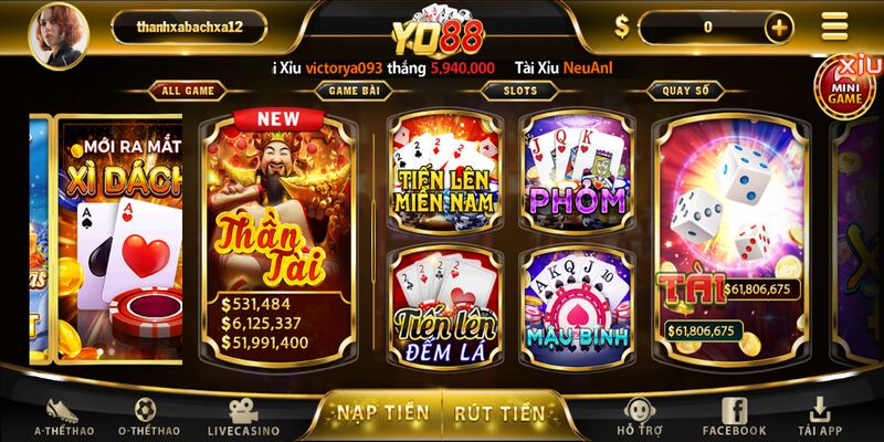 Đôi nét về sảnh game bài Yo88 uy tín