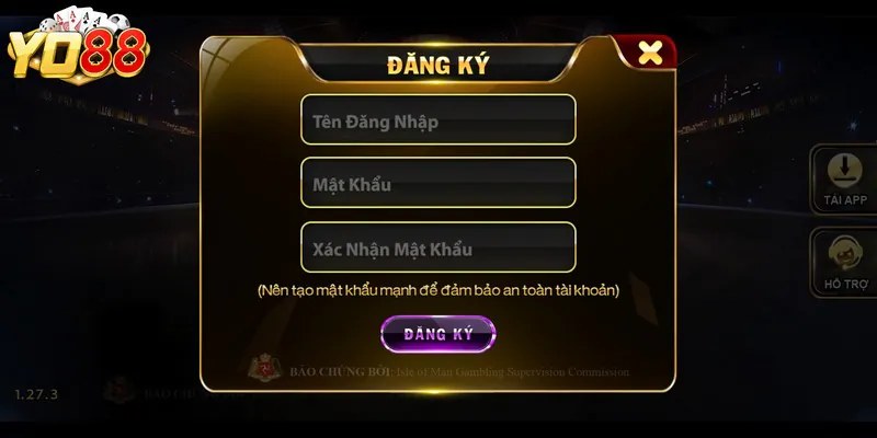 Đăng ký tài khoản Yo88 siêu tốc
